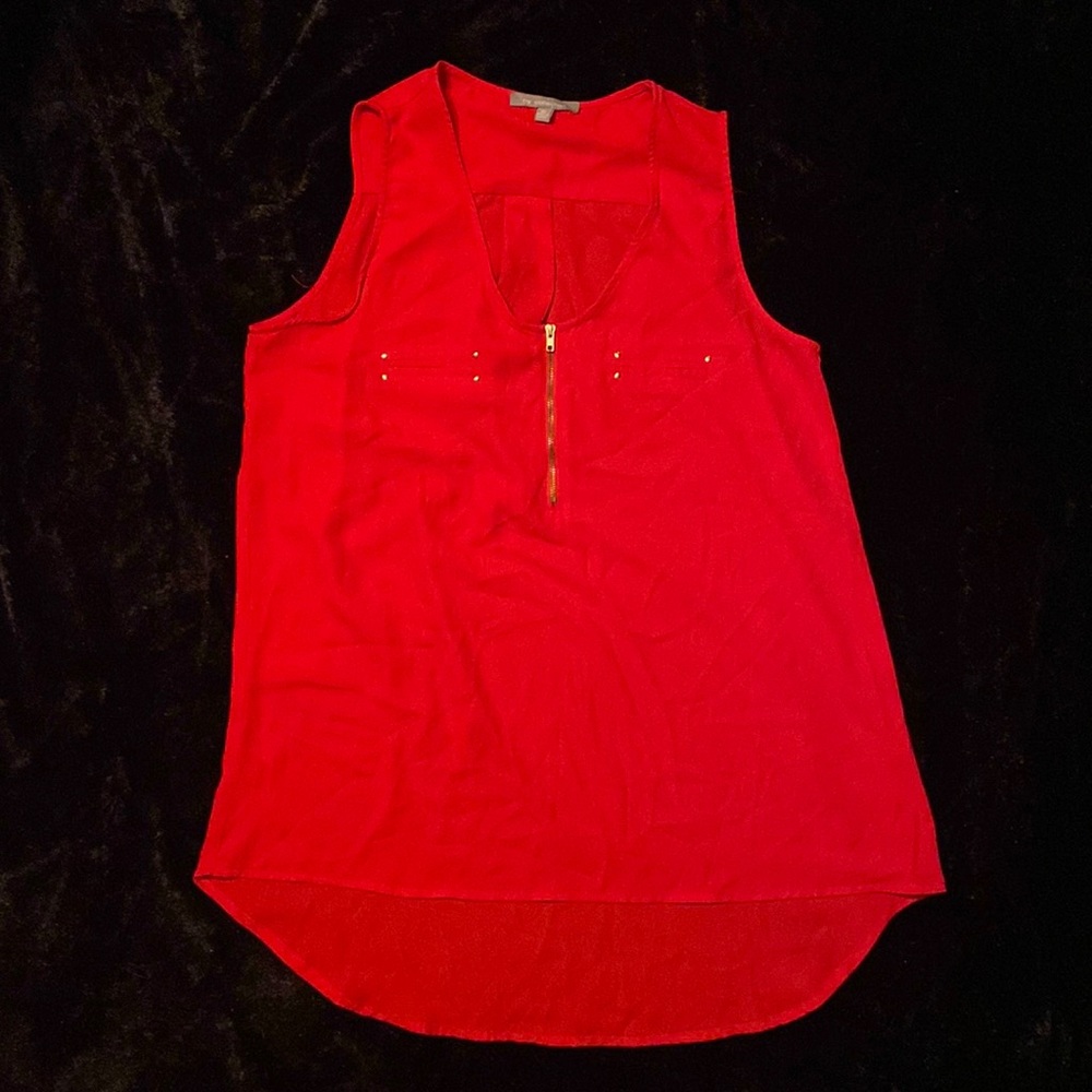 NY Collection Red Tank Top